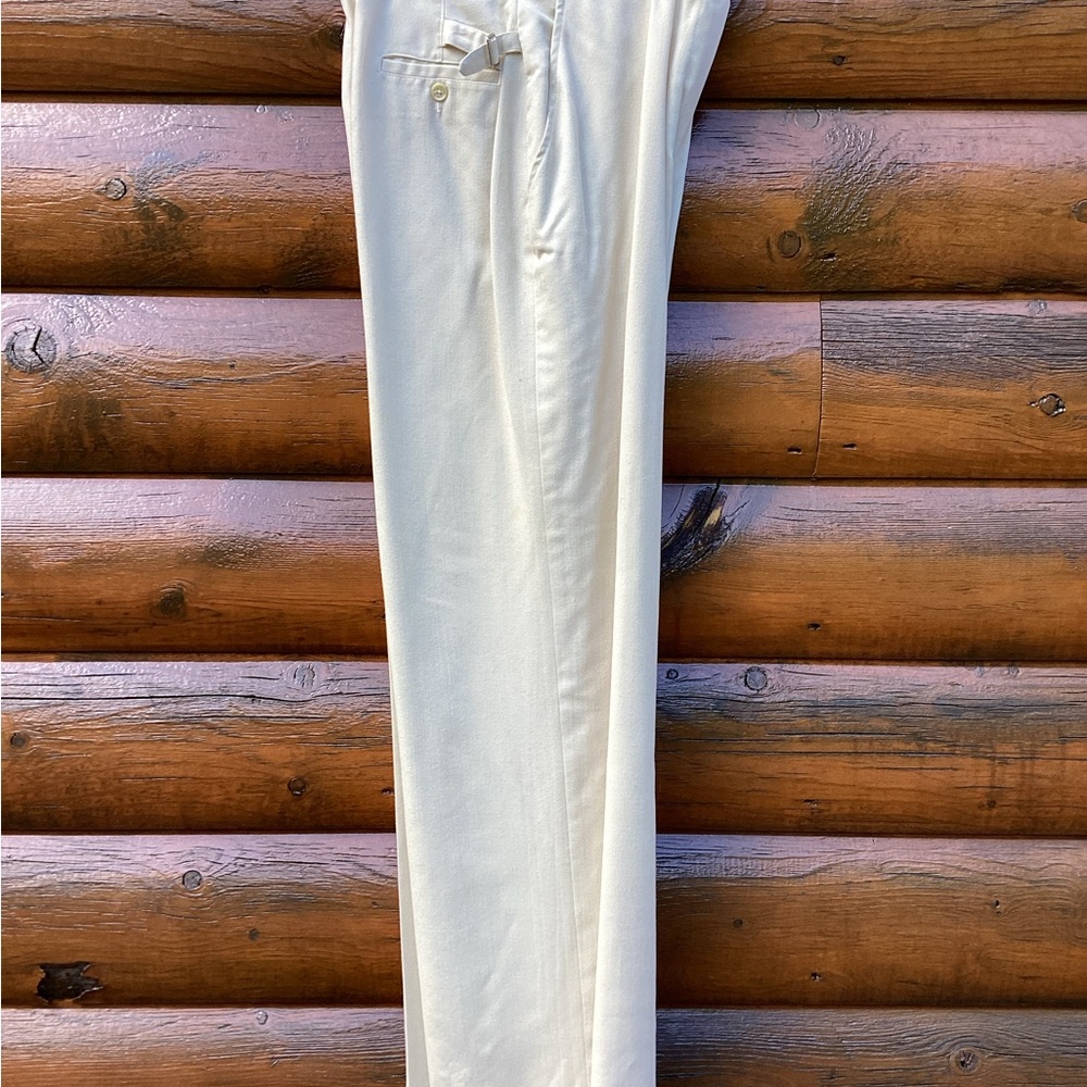 Ralph Lauren Cream Wide-Leg Pants - Picture 5 of 6